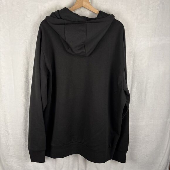 Puma Mens Posterize 2.0 Logo Print Hoodie Black White Size 2XL NWT - Picture 6 of 7